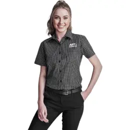 Ladies Short Sleeve Aston Shirt Model Image